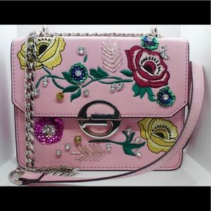 Topshop Rae Floral Embroidered  Cross Body Bag